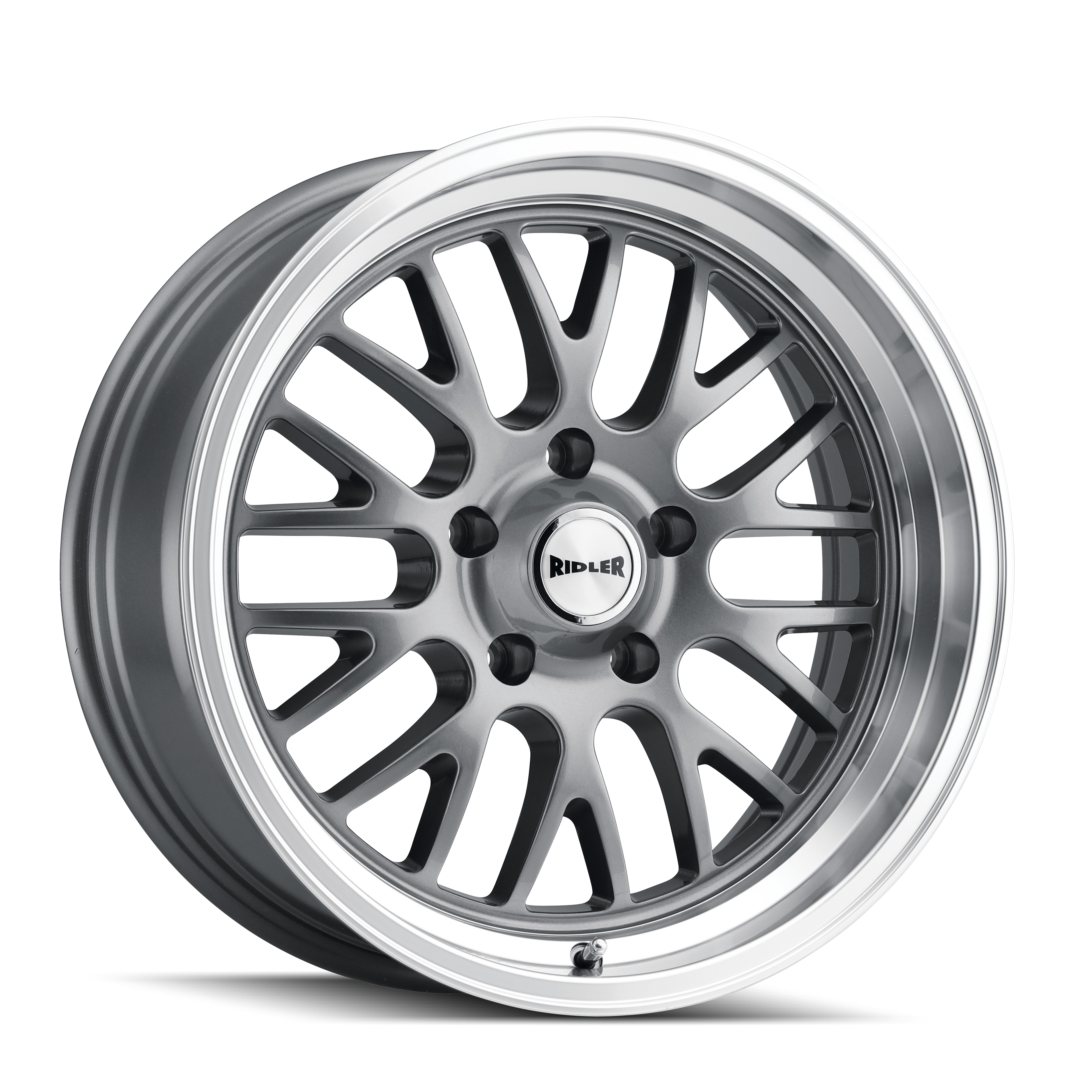 RIDLER 607 GLOSS GREY MACHINED 18X9.5 5-127 6MM 83.82MM