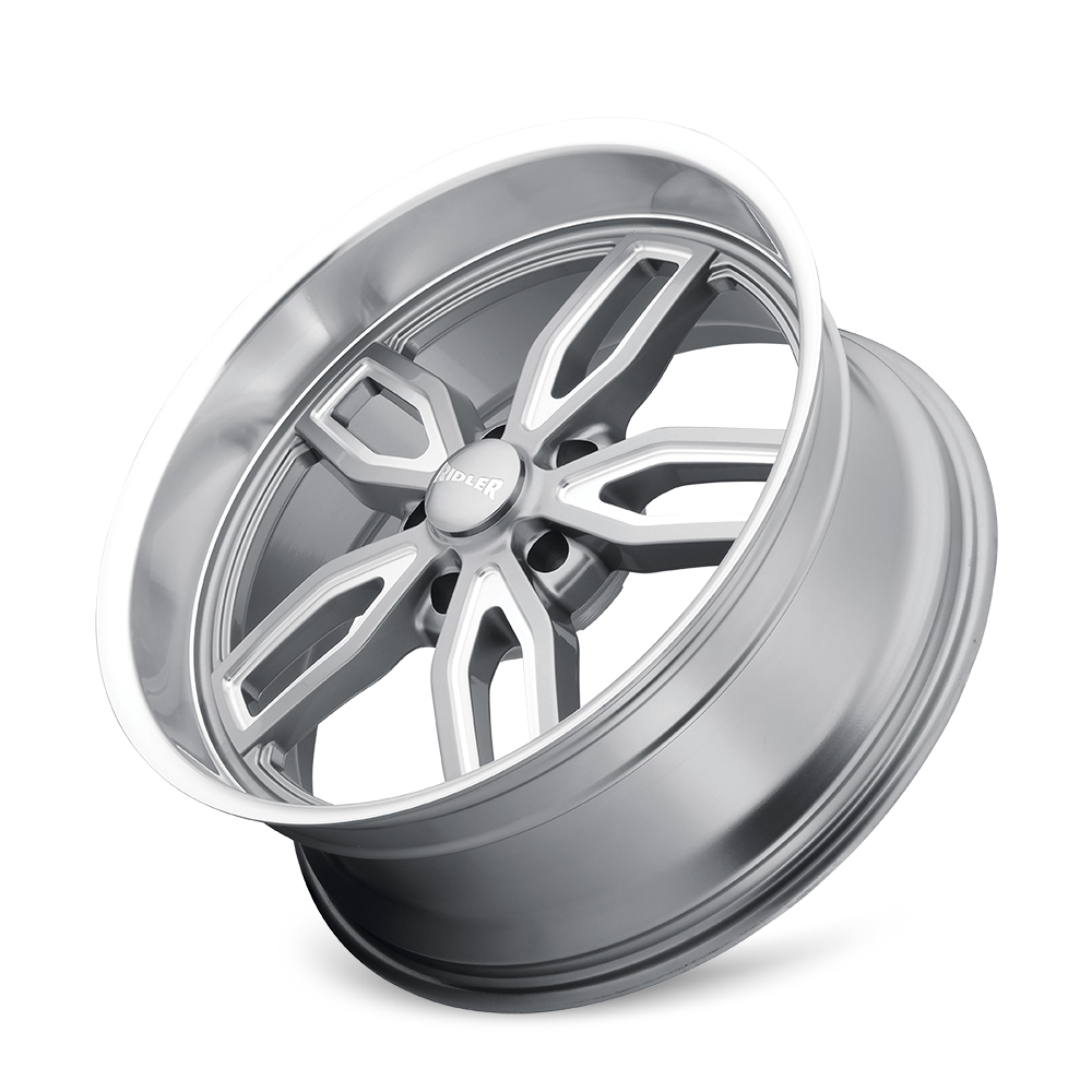 RIDLER 608 GLOSS GREY MILLED 20X8.5 5-114.3 0MM 72.62MM