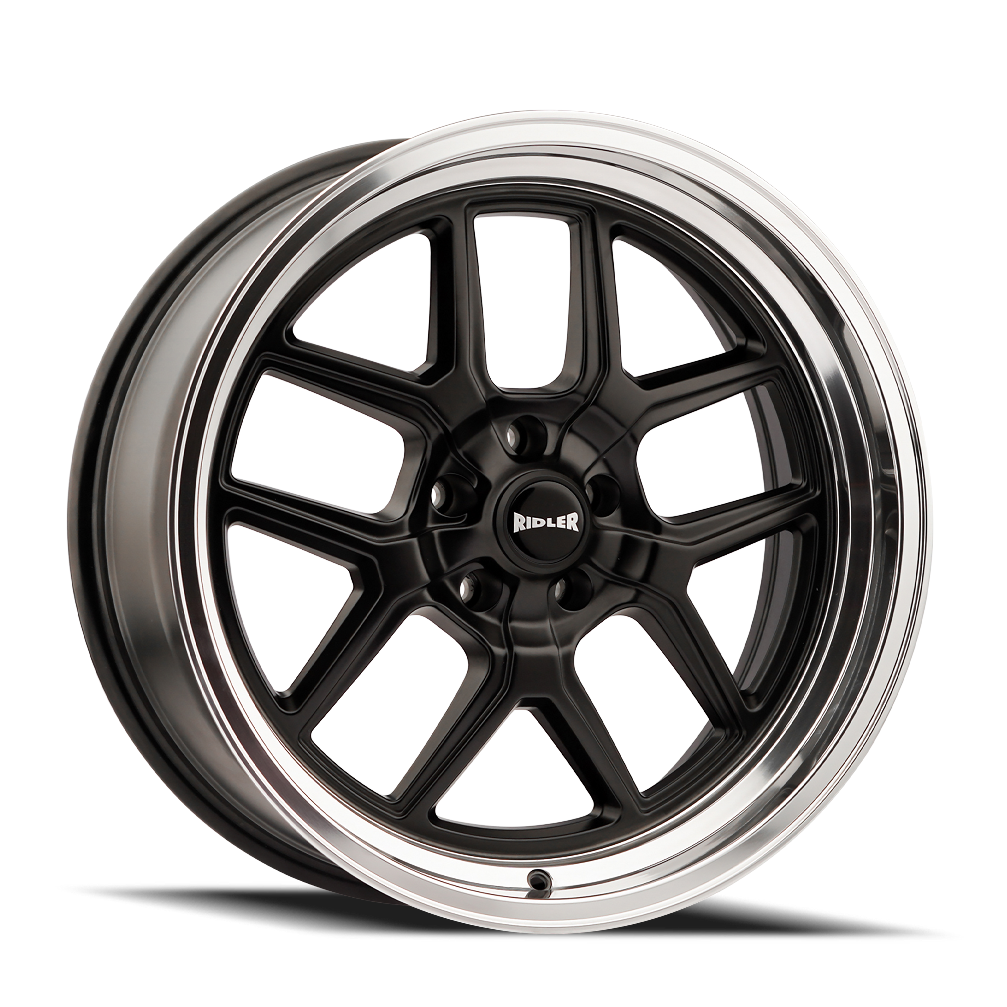 RIDLER 610 MATTE BLACK POLISHED 17X7 5-127 0MM 83.82MM