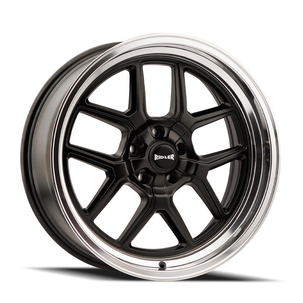 RIDLER 610 MATTE BLACK POLISHED 17X8 5-120.65 0MM 83.82MM