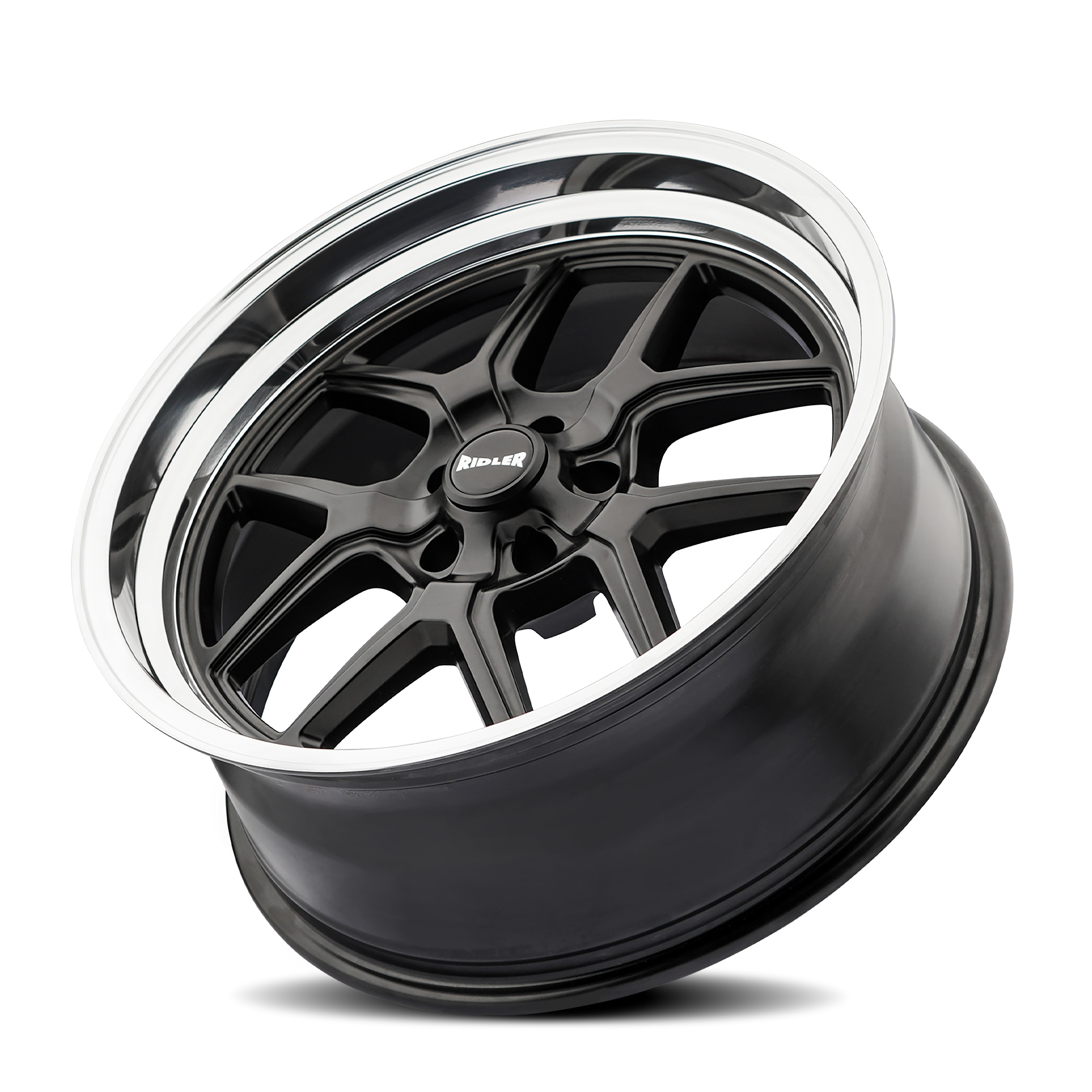 RIDLER 610 MATTE BLACK POLISHED 17X8 5-127 0MM 83.82MM
