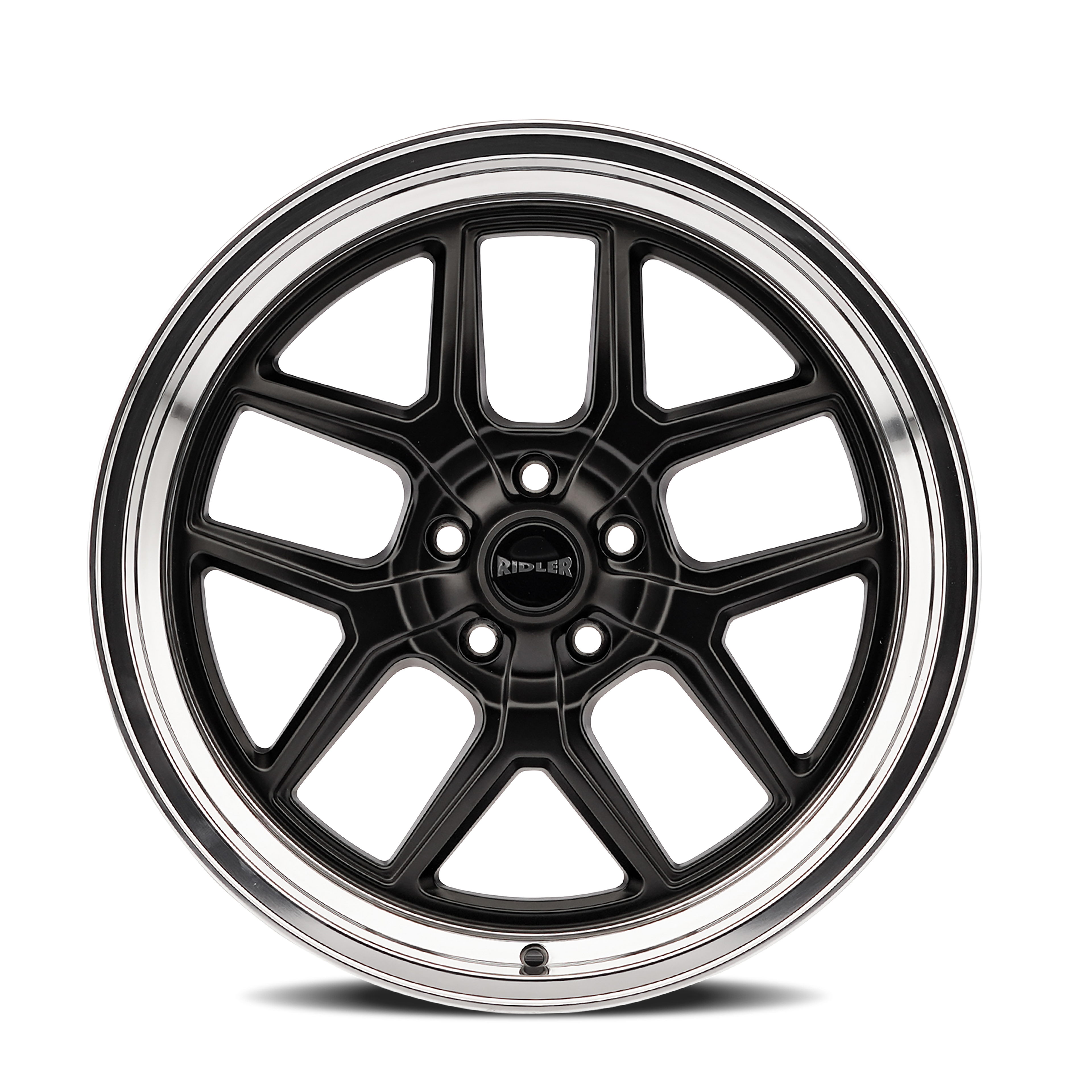 RIDLER 610 MATTE BLACK POLISHED 17X7 5-127 0MM 83.82MM