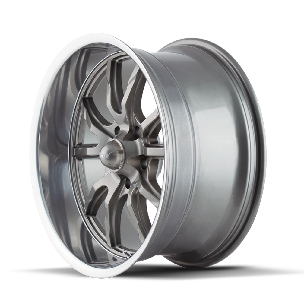 RIDLER 650 GLOSS GREY POLISHED 20X8.5 5-127 0MM 83.82MM