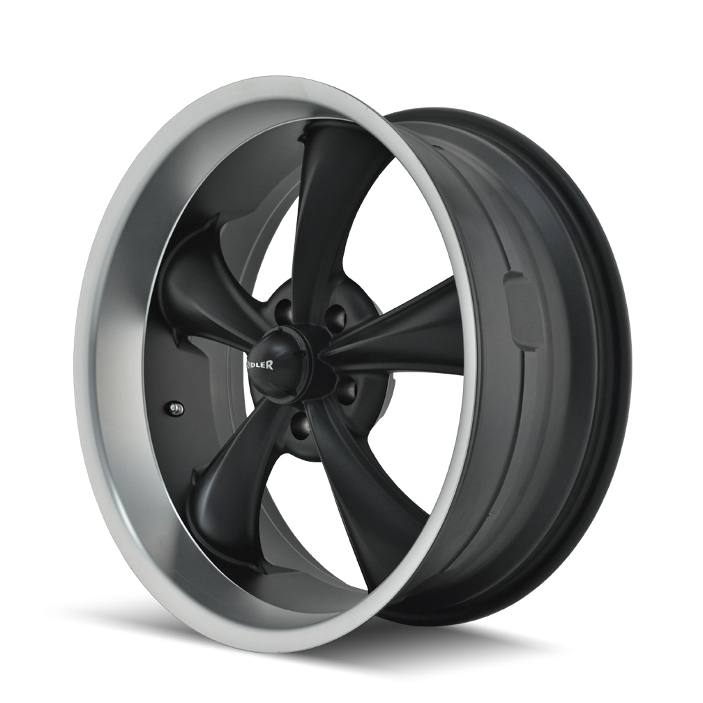 RIDLER 695 MATTE BLACK MACHINED 18X9.5 5-127 6MM 83.82MM