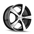 TOUREN TR9 3190 GLOSS BLACK MACHINED 16X7 4-100/4-114.3 42MM 67.1MM