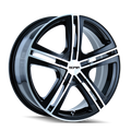 TOUREN TR62 3262 GLOSS BLACK MACHINED 18X7.5 5-112/5-120 40MM 72.62MM