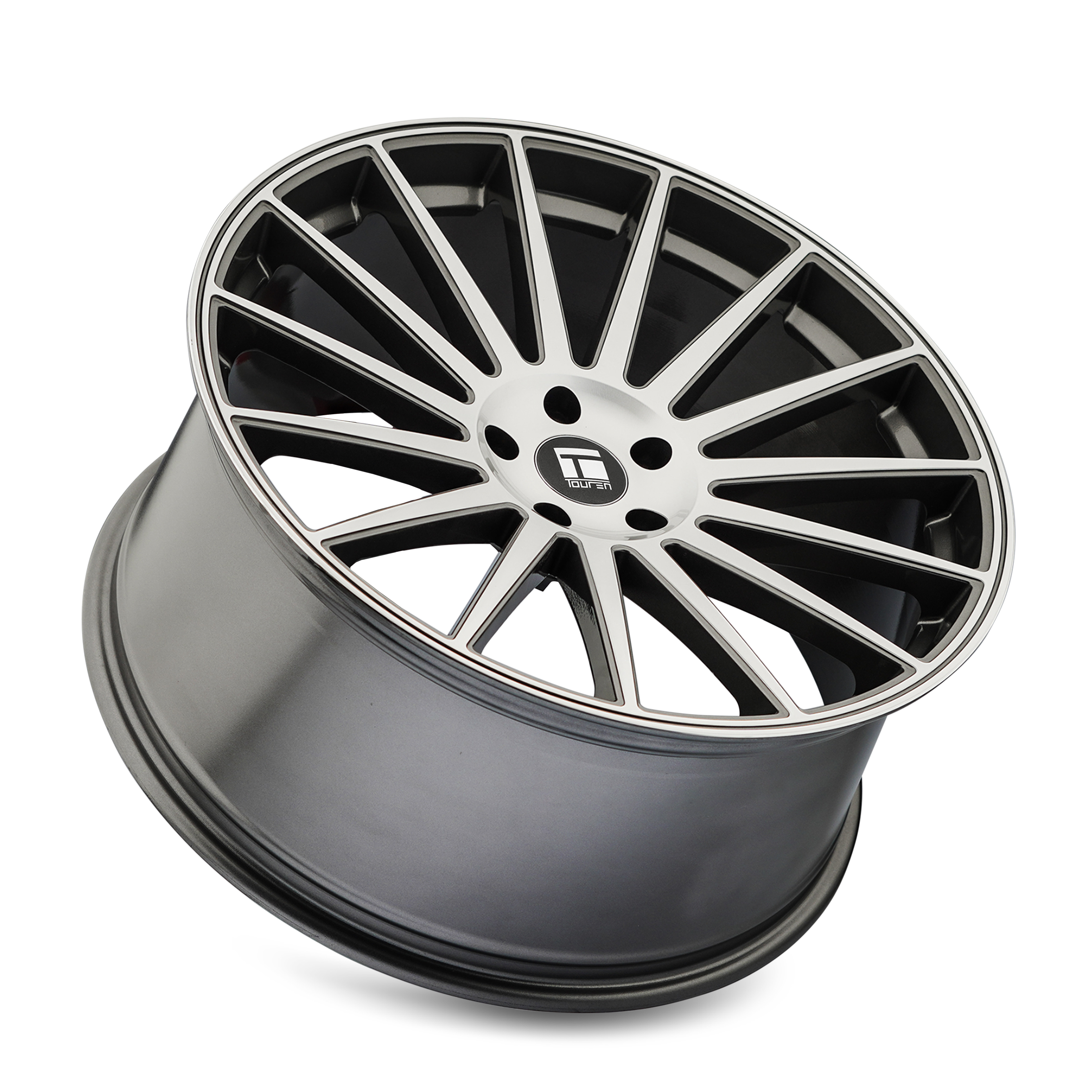 TOUREN TR92 3292 GLOSS GRAPHITE MACHINED FACE 22X9 5-112 32MM 66.56MM