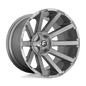FUEL D714 CONTRA PLATINUM 24x14 5x127/5x139.7 -75 BRUSHED GUN METAL TINTED CLEAR