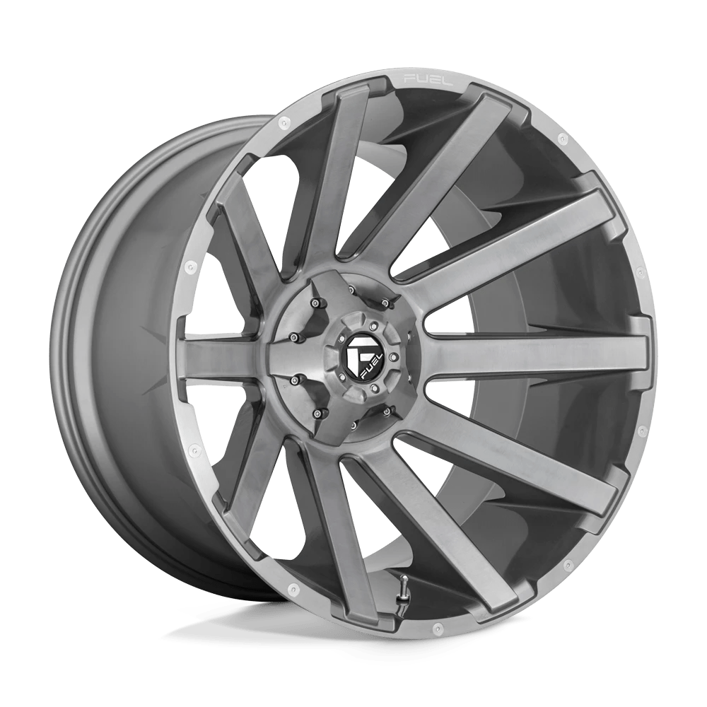 FUEL OFF-ROAD D714 CONTRA PLATINUM 24.0x14.0 5x127/5x139.7 BRUSHED GUN METAL TINTED CLEAR