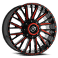 XF OFFROAD XF-226  20x10 8x165.1/8x170 -12 GLOSS BLACK RED MILLED