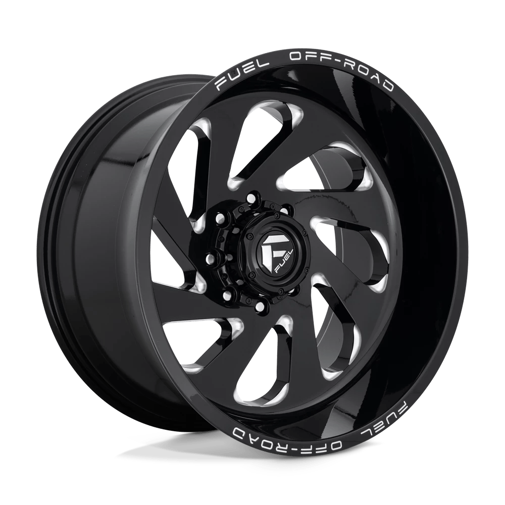 FUEL OFF-ROAD D637 VORTEX 22.0x12.0 8x165.1 GLOSS BLACK MILLED