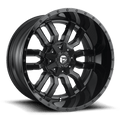 Fuel D596 SLEDGE 22x10 8x170 10 MATTE BLACK GLOSS BLACK LIP