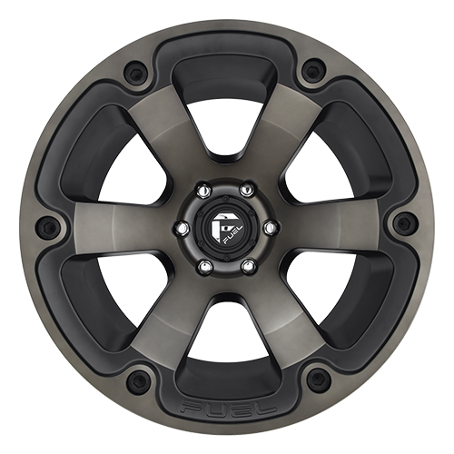 FUEL OFF-ROAD D564 BEAST 17.0x9.0 6x139.7 MATTE BLACK DOUBLE DARK TINT