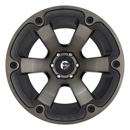 FUEL OFF-ROAD D564 BEAST 17.0x9.0 6x139.7 MATTE BLACK DOUBLE DARK TINT