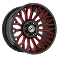 XF OFFROAD XF-237 20.0x9.0 5x127/5x139.7 Gloss Black Milled Red