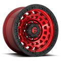 Fuel D632 ZEPHYR 18x9 8x170 -12 CANDY RED BLACK BEAD RING
