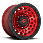 Fuel D632 ZEPHYR 18x9 8x170 -12 CANDY RED BLACK BEAD RING
