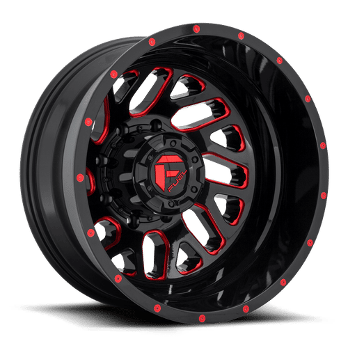 FUEL OFF-ROAD D656 20.0x8.25 8x200 GLOSS BLACK RED TINTED CLEAR