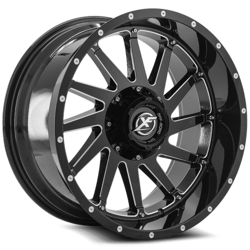 XF OFFROAD XF-216 20x9 5x127/5x139.7 12 Gloss Black Milled
