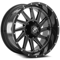 XF OFFROAD XF-216 20.0x12.0 5x127/5x139.7 Gloss Black Milled