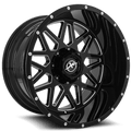 XF OFFROAD XF-211 20x9 8x165.1/8x180 0 Gloss Black Milled