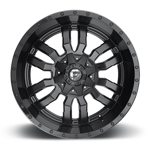 FUEL OFF-ROAD D596 SLEDGE 18.0x8.0 6x139.7/6x114.3 MATTE BLACK GLOSS BLACK LIP