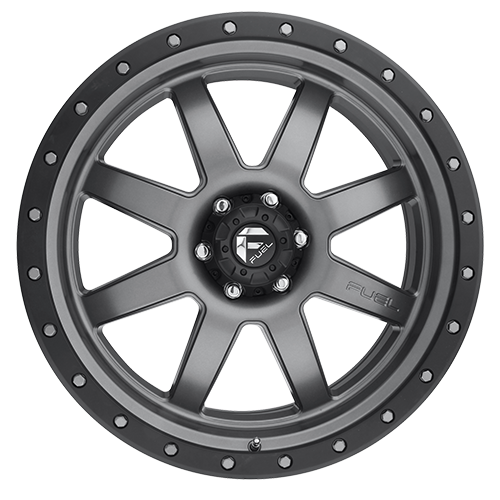FUEL OFF-ROAD D552 TROPHY 18.0x9.0 5x127 MATTE GUN METAL BLACK BEAD RING