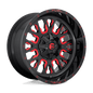 Fuel D612 20x12 6x135/6x139.7 -43 GLOSS BLACK RED TINTED CLEAR