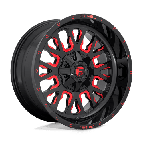 FUEL OFF-ROAD D612 18.0x9.0 6x139.7/6x120 GLOSS BLACK RED TINTED CLEAR