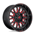 FUEL OFF-ROAD D612 20.0x10.0 5x139.7/5x150 GLOSS BLACK RED TINTED CLEAR