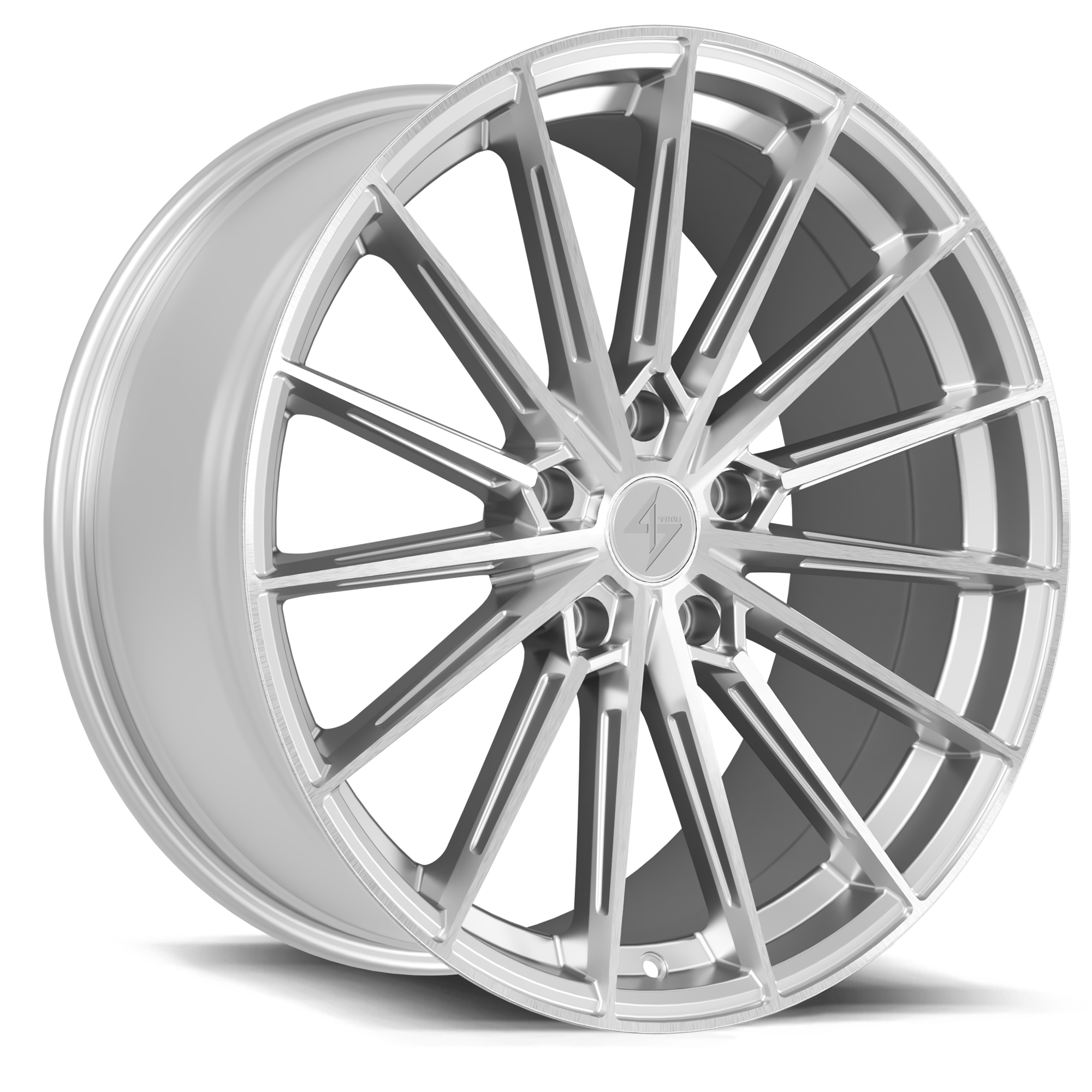 SENTALI STREET RECOIL 22.0x9.5 5x127 Hyper Silver Diamond Cut