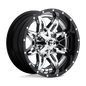 FUEL OFF-ROAD D266 20.0x10.0 6x135/6x139.7 CHROME PLATED GLOSS BLACK LIP