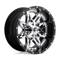 FUEL OFF-ROAD D266 20.0x10.0 8x165.1 CHROME PLATED GLOSS BLACK LIP