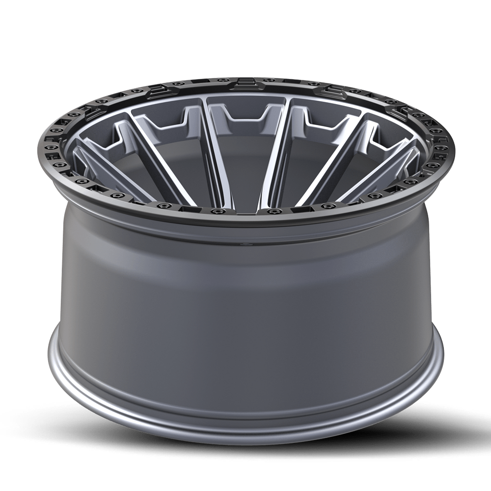VORTEK VRT-601 17.0x9.0 6x135/6x139.7 Matte Titanium Black Bead Ring
