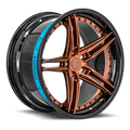 SENTALI BARREL SB3 22.0x9.5 5x120 Gloss Black Lip / Gloss Bronze Centre