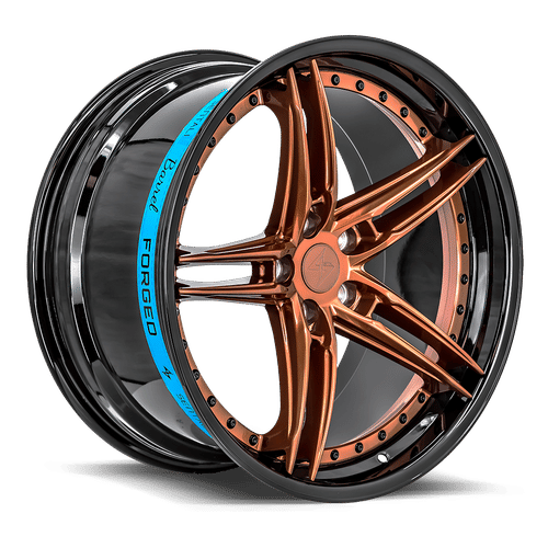 SENTALI BARREL SB3 22.0x9.5 5x127 Gloss Black Lip / Gloss Bronze Centre