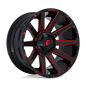 Fuel D643 20x9 5x139.7/5x150 20 GLOSS BLACK RED TINTED CLEAR