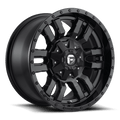 FUEL D596 SLEDGE 20x9 6x114.3 35 MATTE BLACK GLOSS BLACK LIP