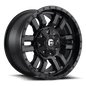 FUEL D596 SLEDGE 18x9 5x127/5x114.3 1 MATTE BLACK GLOSS BLACK LIP