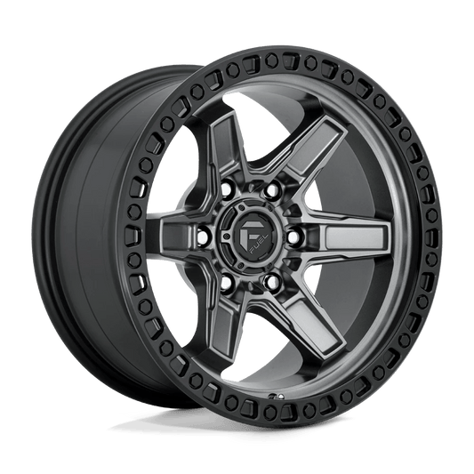 FUEL D698 KICKER 17x9 6x135 1 MATTE GUN METAL BLACK BEAD RING