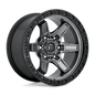 FUEL D698 KICKER 17x9 6x135 1 MATTE GUN METAL BLACK BEAD RING