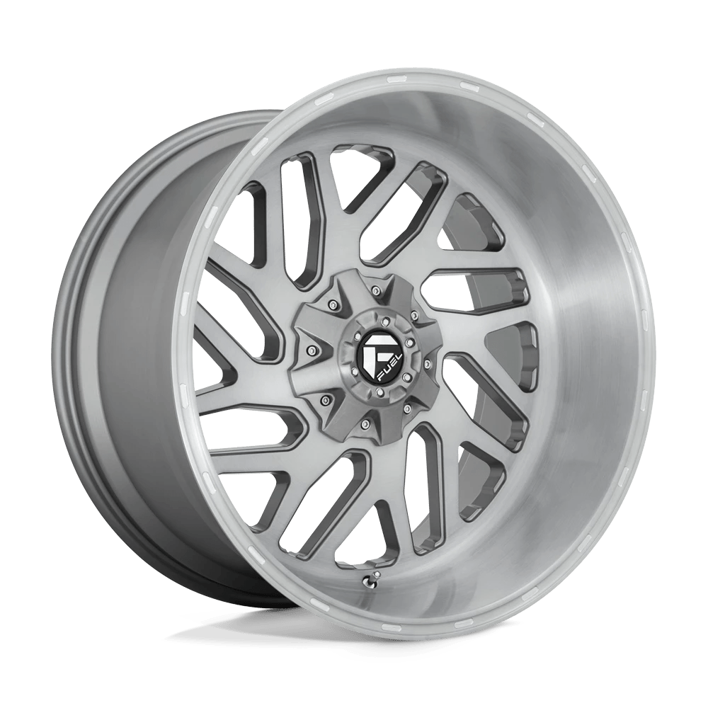 FUEL OFF-ROAD D715 TRITON PLATINUM 22.0x10.0 8x165.1 BRUSHED GUN METAL TINTED CLEAR