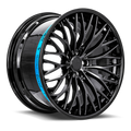 SENTALI BARREL SB1 20.0x10.0 5x115 Gloss Black Lip / Matte Black Centre
