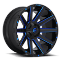 Fuel D644 CONTRA 22x10 8x165.1 -18 GLOSS BLACK BLUE TINTED CLEAR