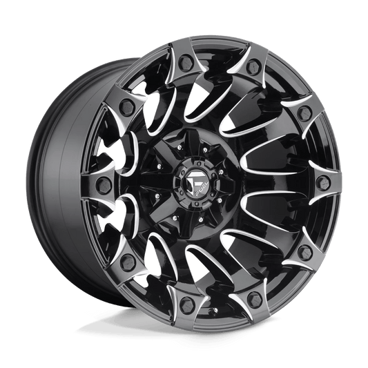 FUEL D578 BATTLE AXE 20x12 6x135/6x139.7 -44 GLOSS BLACK MILLED