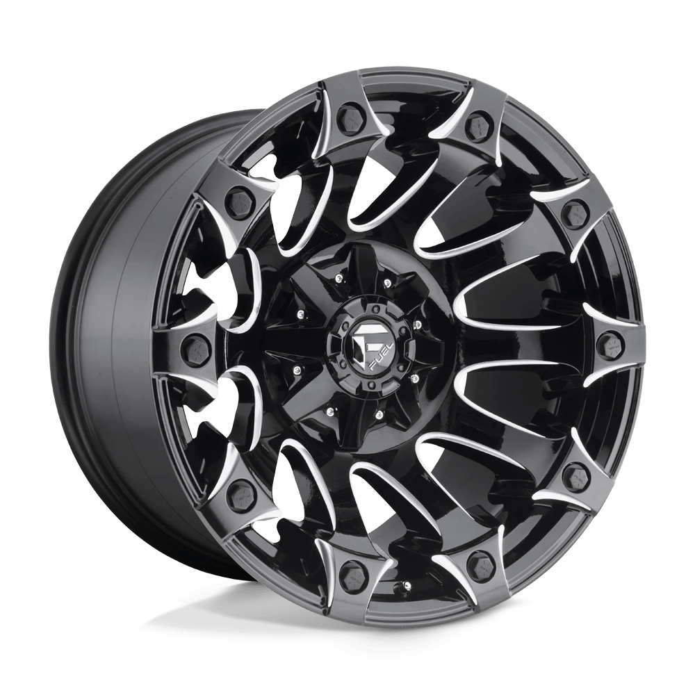 FUEL OFF-ROAD D578 BATTLE AXE 20.0x12.0 6x135/6x139.7 GLOSS BLACK MILLED