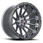 VORTEK VRT-601 24.0x10.0 6x135/6x139.7 Matte Titanium Black Bead Ring