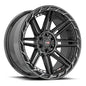 VORTEK VRP-501 20.0x9.0 6x135/6x139.7 Black Diamond Cut Ring W/ Dark Tint