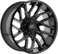 AGGRESSION 22x12 8x180 -44 Gloss Black Milled