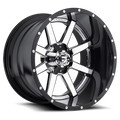 FUEL OFF-ROAD D260 MAVERICK 20.0x12.0 5x139.7/5x150 CHROME PLATED GLOSS BLACK LIP